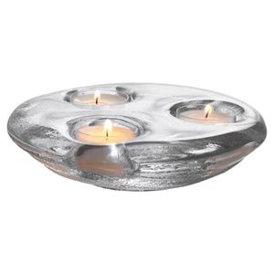 Simon Pearce Blown Glass Thetford Trio Tealight